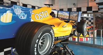 Race car driving simulator