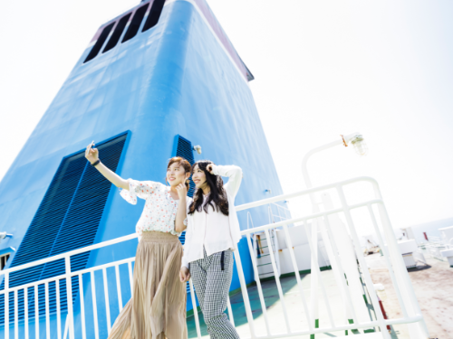 宮崎カーフェリー デッキ