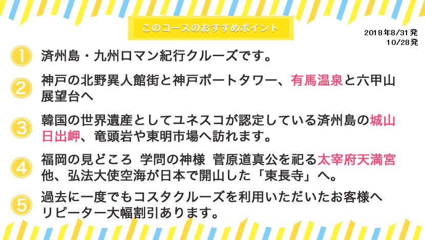 コスタネオロマンチカ コースポイント