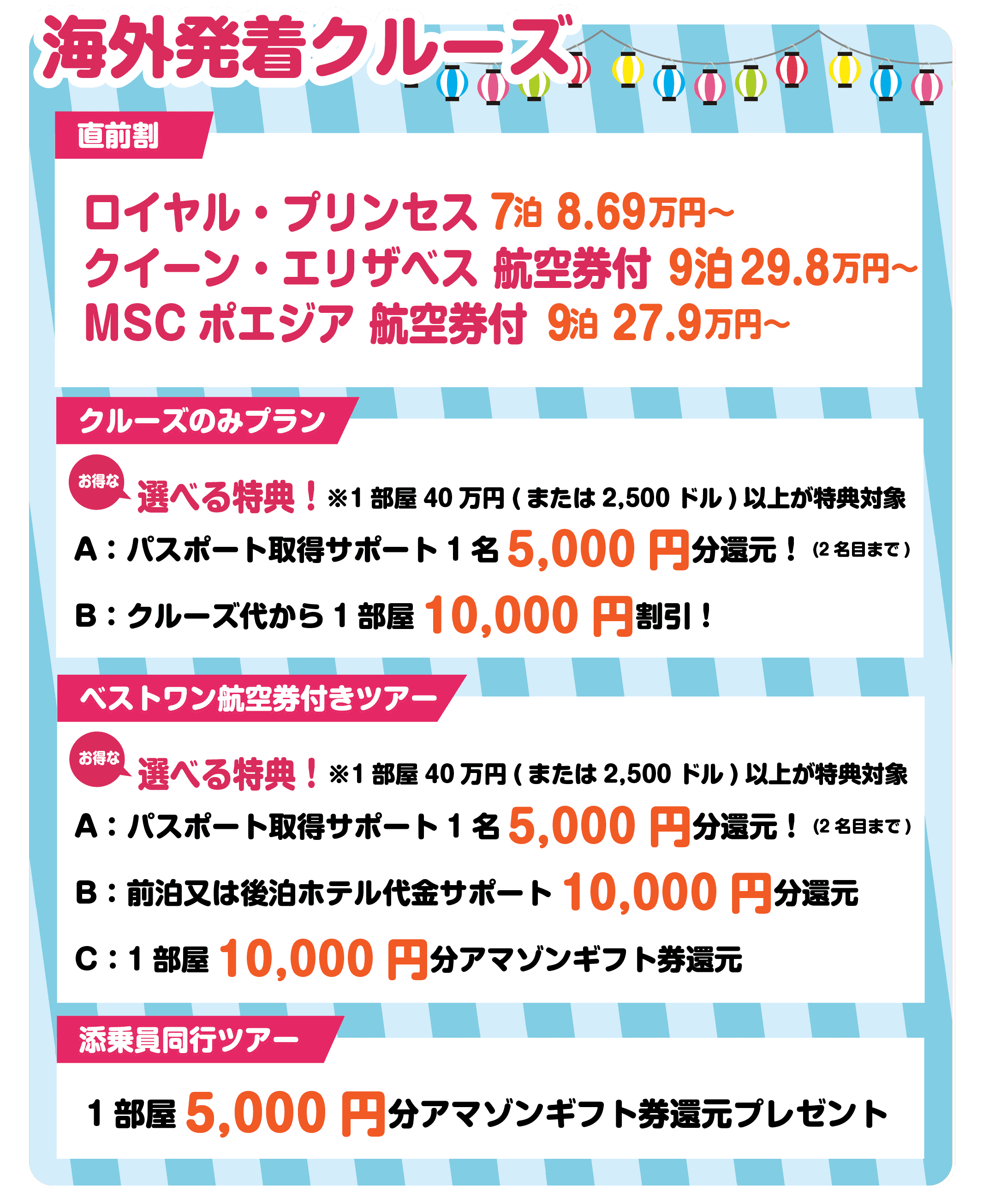 海外発着特典