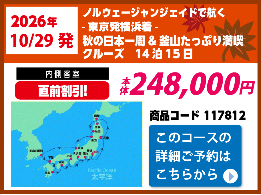 ノルウェージャンクルーズピックアップ