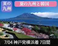 【2019年2/14より販売開始】 2020年ダイヤモンド・プリンセスで行く 爽やかな夏の九州と韓国 7日間(M024) -神戸発横浜着- (船会社リピーター割引・日本人スタッフ多数乗船)【オンライン予約可】