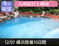 【2019年2/14より販売開始】 2020年ダイヤモンド・プリンセスで行く 冬の味覚の九州紀行と韓国 10日間(M042) -横浜発着- (船会社リピーター割引・日本人スタッフ多数乗船)【オンライン予約可】