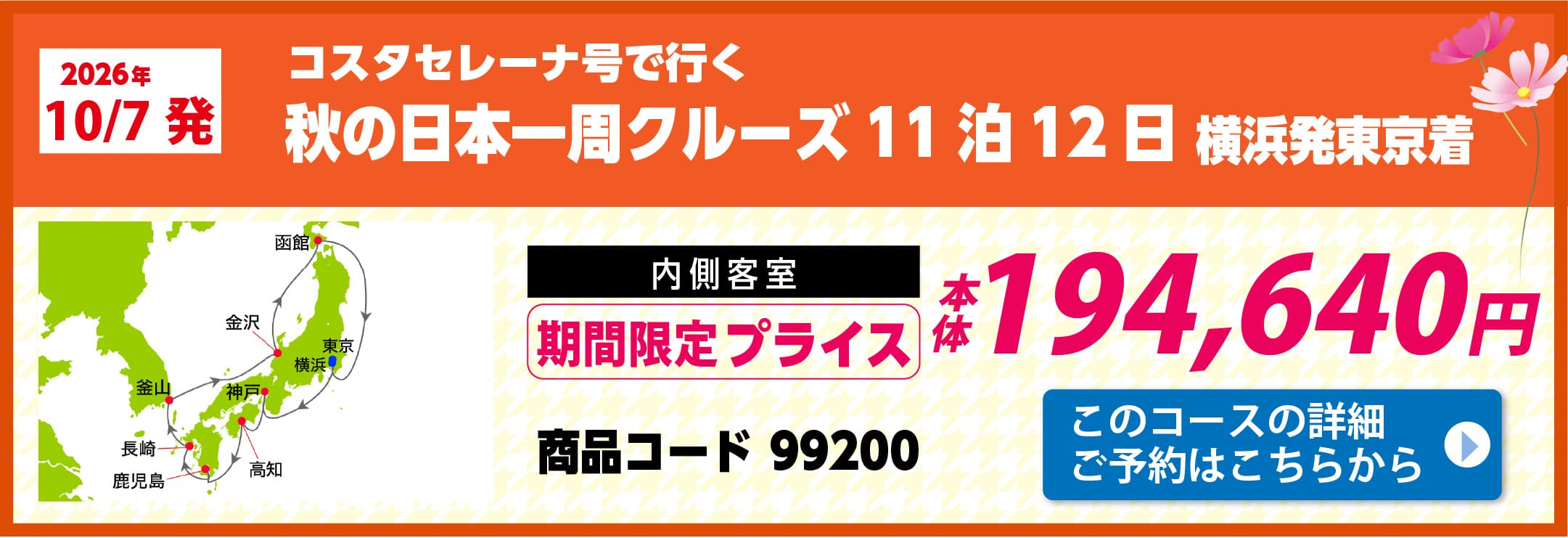 コスタクルーズピックアップ